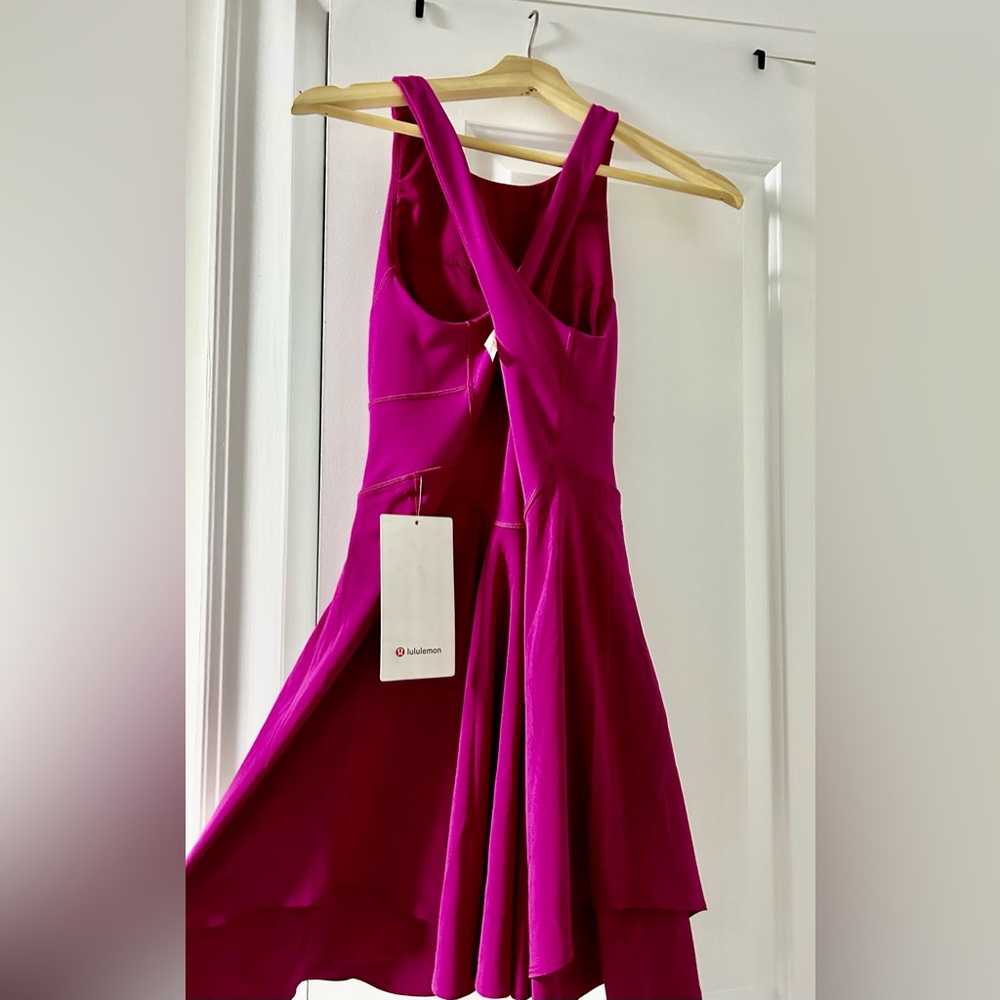 New Lululemon Court Crush Dress (Deep Magenta/Purple) - Picture 3 of 5